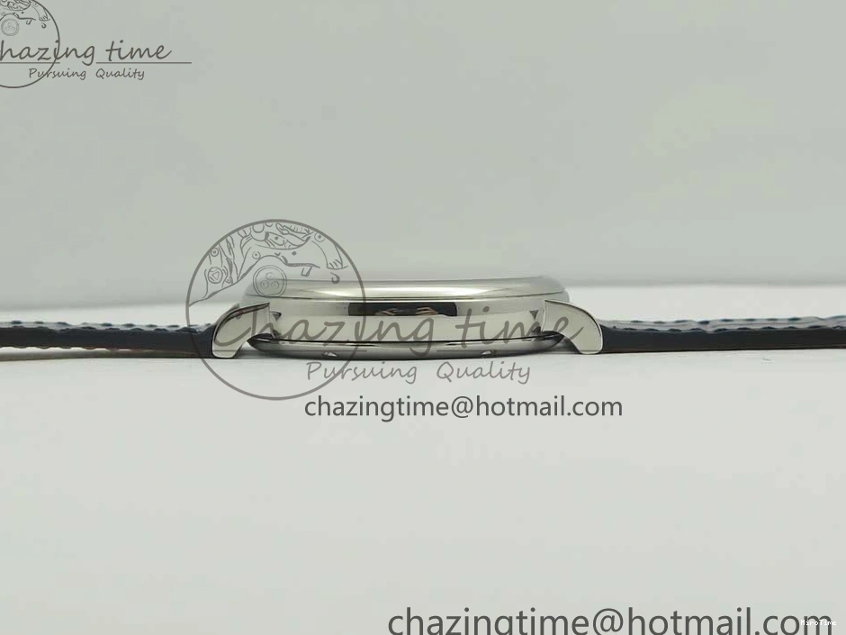 MIROTIME 0102 Portofino IW458101 SS MK 1:1 Best Edition Blue Dial On Blue Leather Strap MIYOTA MoistureWicking 7168